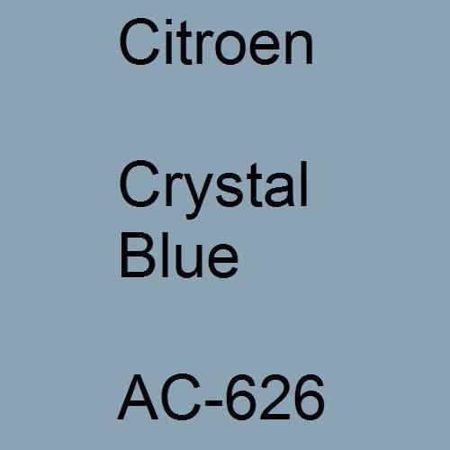 Citroen, Crystal Blue, AC-626.